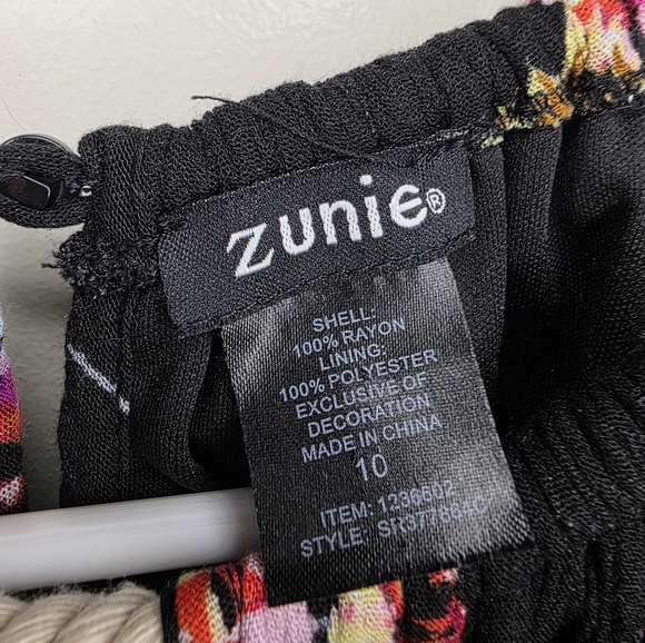 Zunie Girls Floral‎ Hi-low Halter Dress Size 10 - Picture 5 of 6